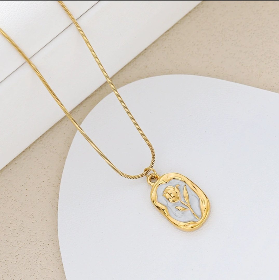 Rose Pendent (Stainless Steel)
