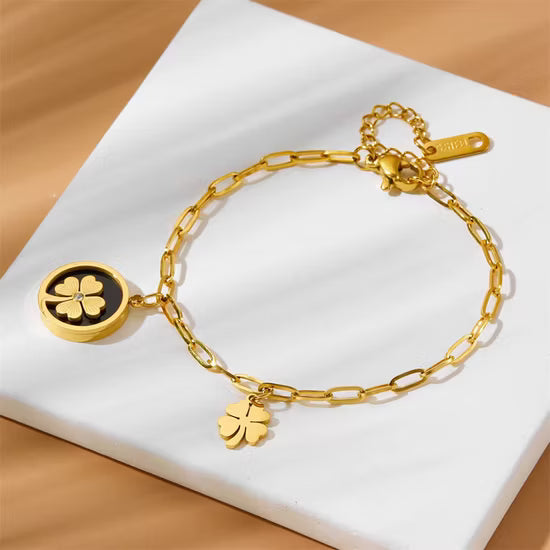 Four Leaf Bracelet (Stainless Steel)