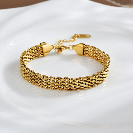 Mesh Chain Bracelet (Stainless Steel)