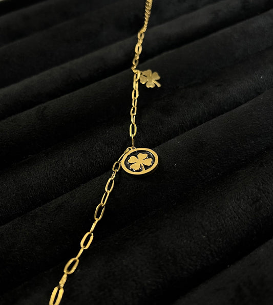 Four Leaf Bracelet (Stainless Steel)