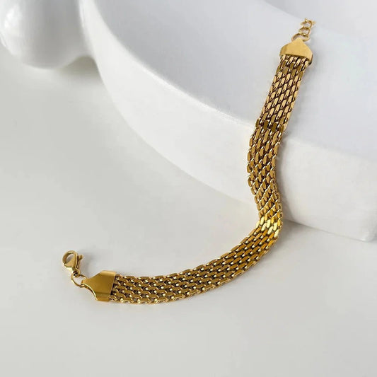 Mesh Chain Bracelet (Stainless Steel)