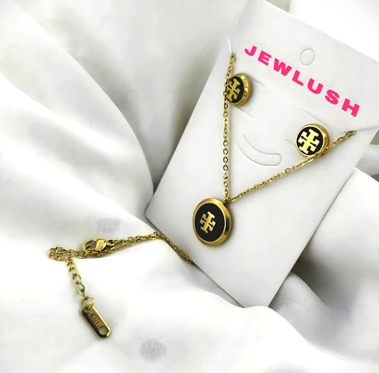 Tony Burch Locket + Tops Set in Stainless Steel