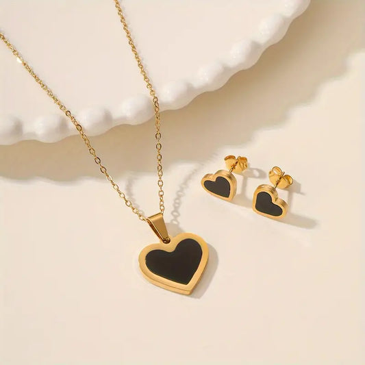 Heart Locket + Tops (Stainless Steel)
