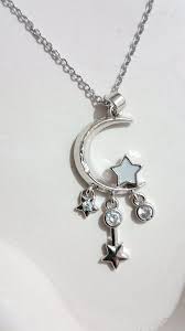 Necklace with a moon and star pendant (Stainless Steel)